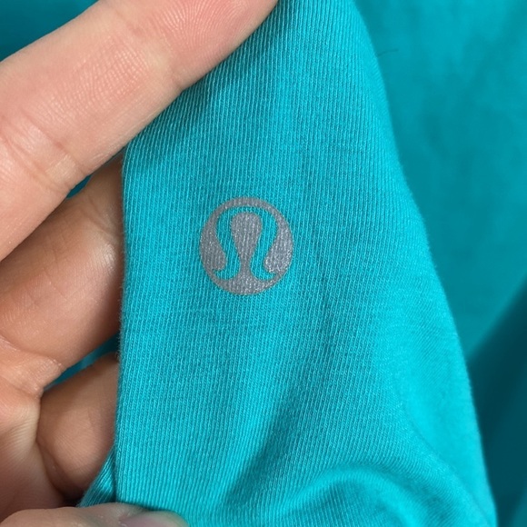 Lululemon Teal Blue Racerback Tank Dress Lightweight Sleeveless Mini Dress - Picture 7 of 7